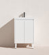 Crete Modern Free Standing Cabinet Matte White