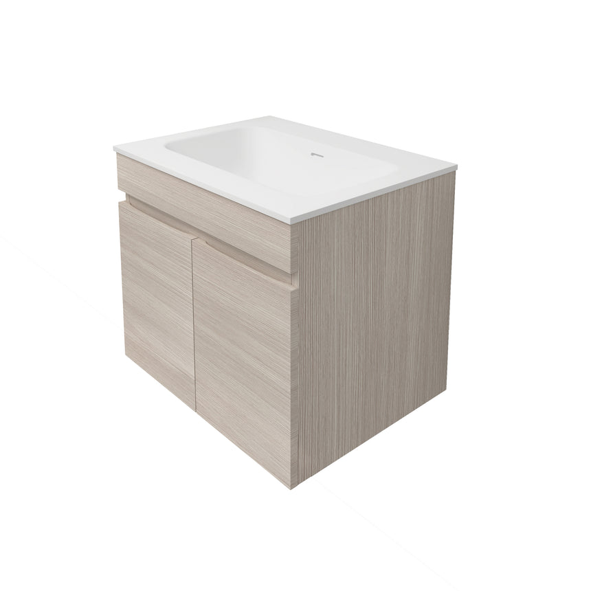 Camden Modern Wall Hung Cabinet Coastal Oak