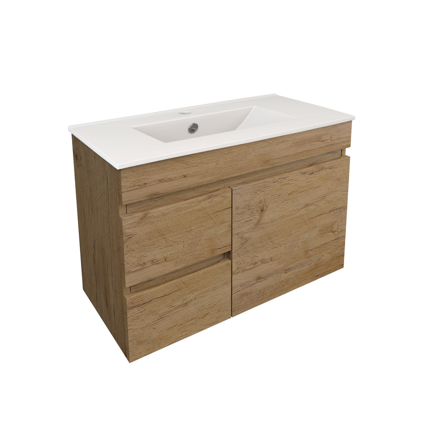 Camden Modern Wall Hung Ensuite Cabinet Prime Oak