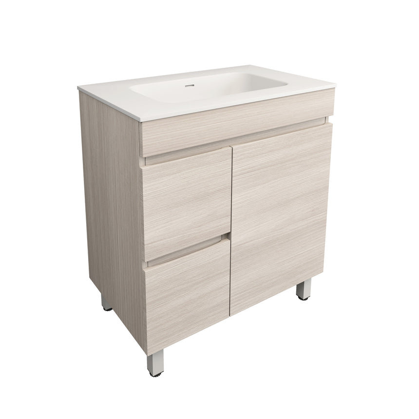 Camden Modern Free Standing Cabinet Coastal Oak