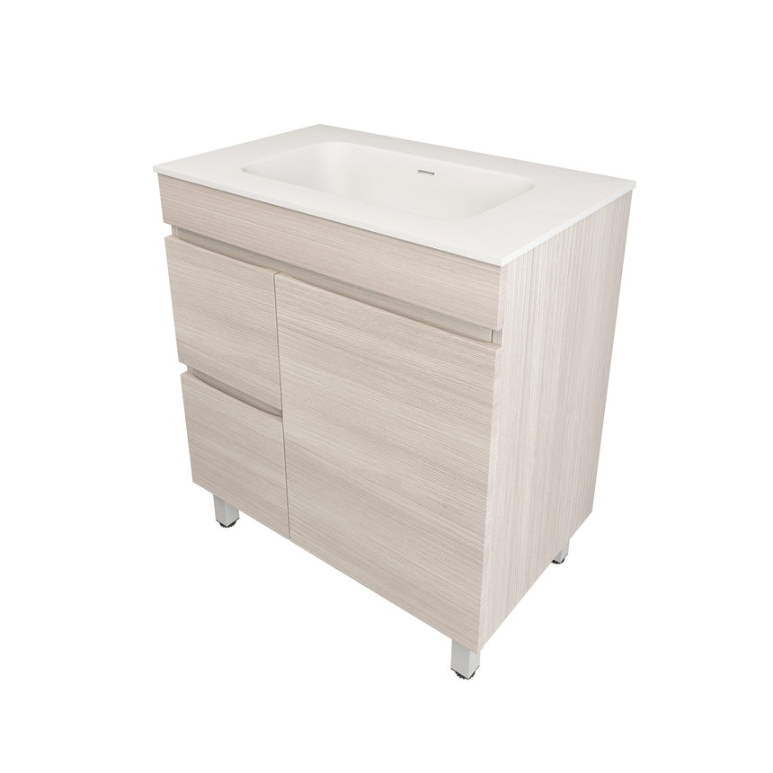 Camden Modern Free Standing Cabinet Coastal Oak