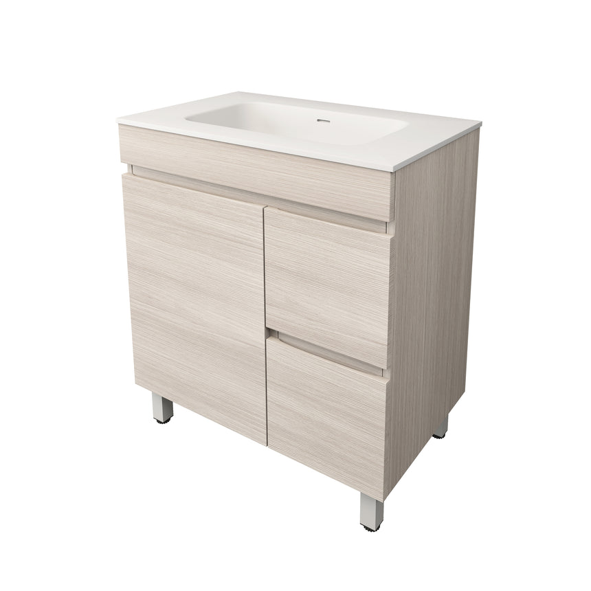 Camden Modern Free Standing Cabinet Coastal Oak