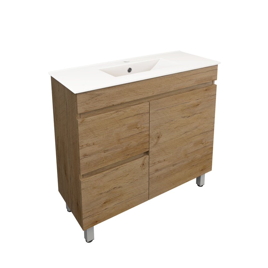 Camden Modern Free Standing Ensuite Cabinet Prime Oak