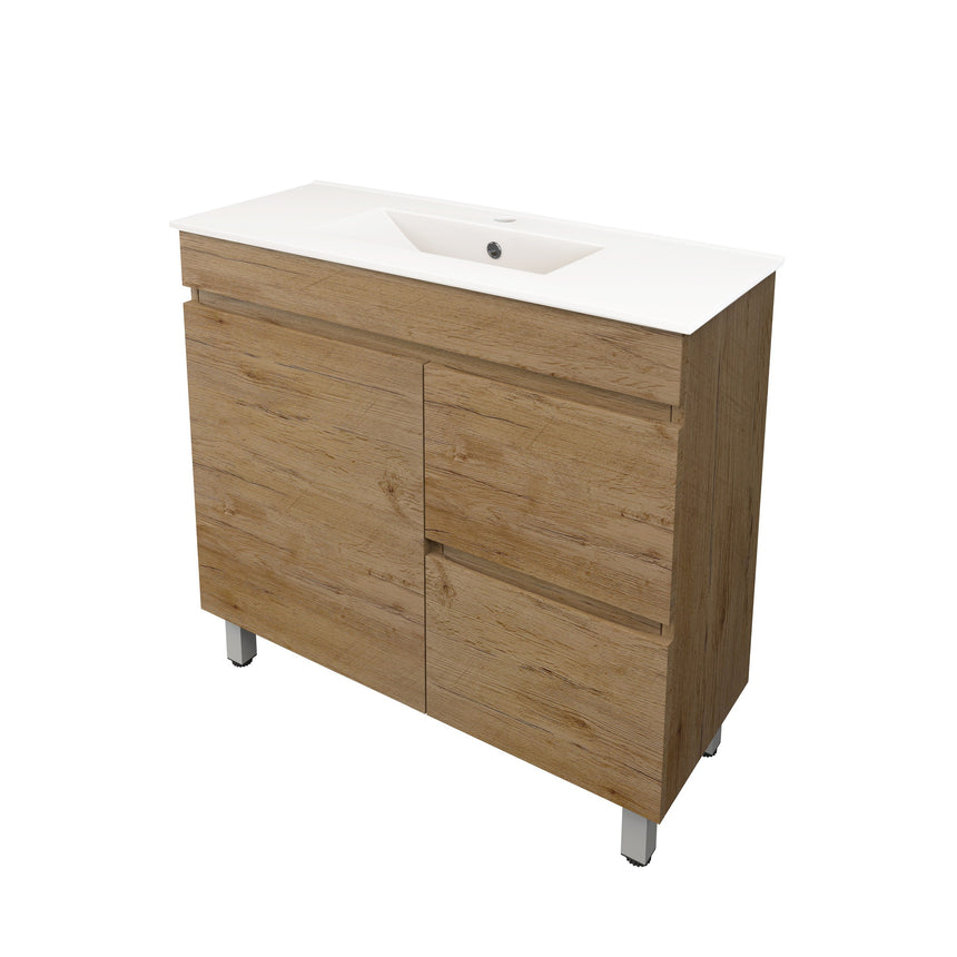 Camden Modern Free Standing Ensuite Cabinet Prime Oak