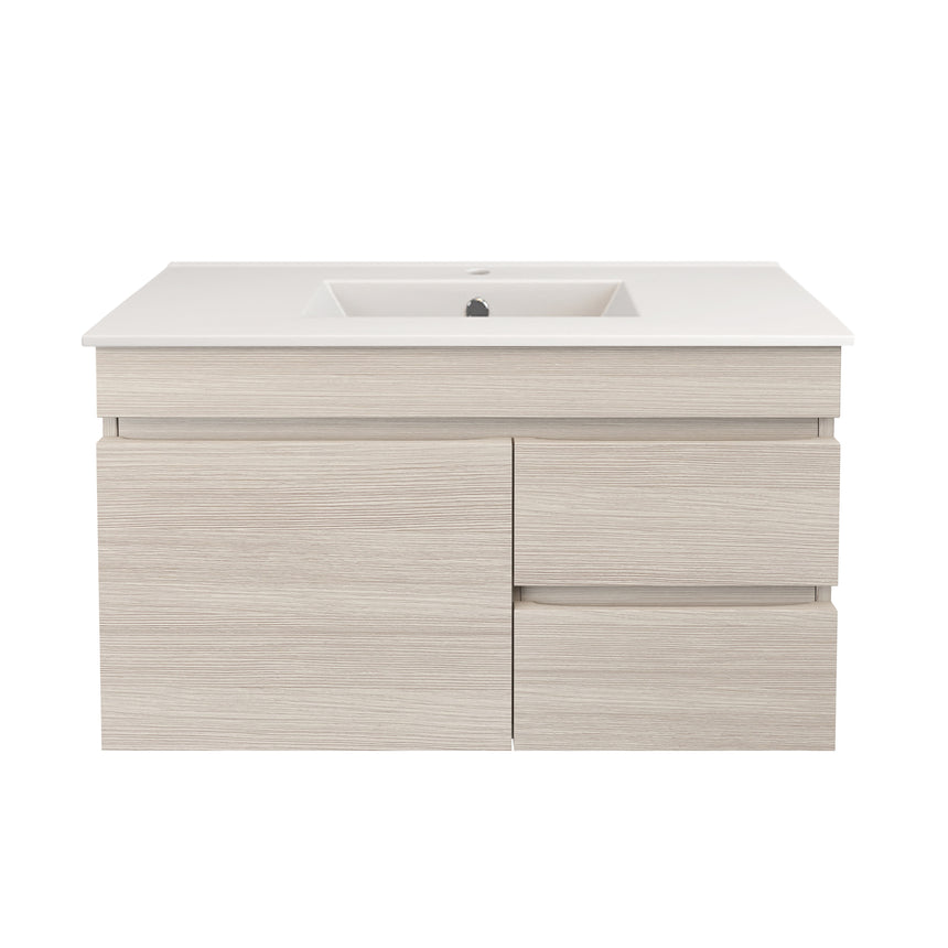 Camden Modern Wall Hung Ensuite Cabinet Coastal Oak