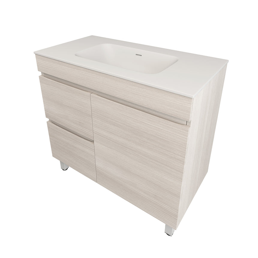 Camden Modern Free Standing Cabinet Coastal Oak