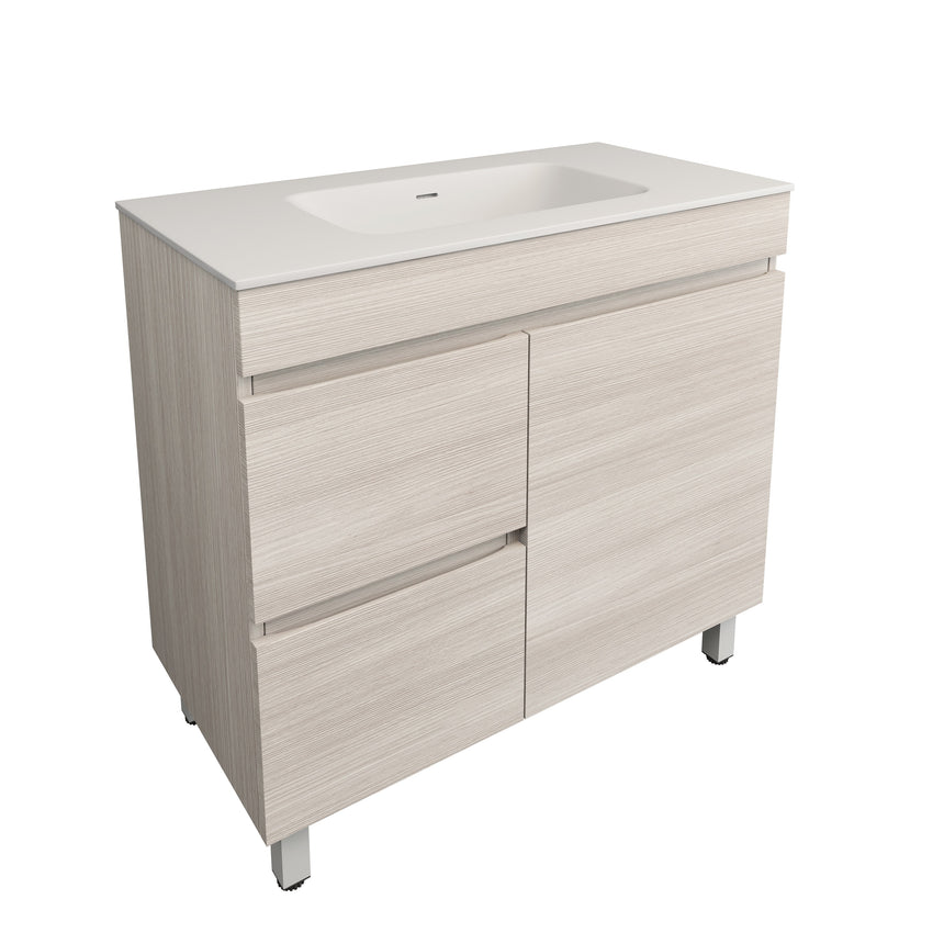 Camden Modern Free Standing Cabinet Coastal Oak