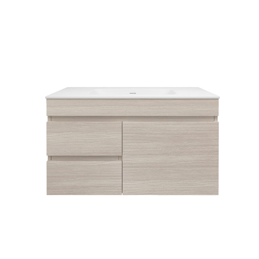 Camden Modern Wall Hung Cabinet Coastal Oak