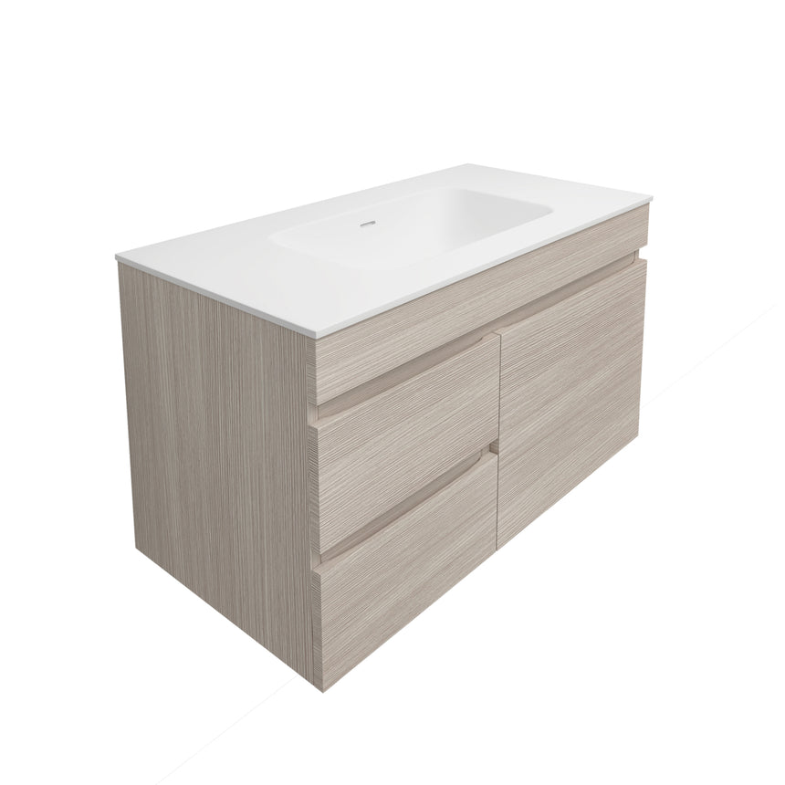 Camden Modern Wall Hung Cabinet Coastal Oak