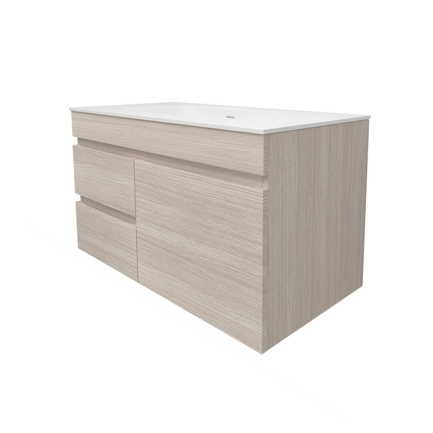 Camden Modern Wall Hung Cabinet Coastal Oak