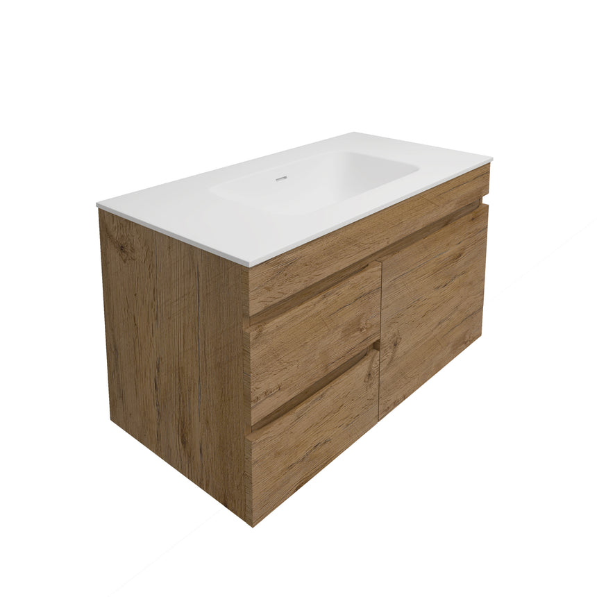 Camden Modern Wall Hung Cabinet Prime Oak