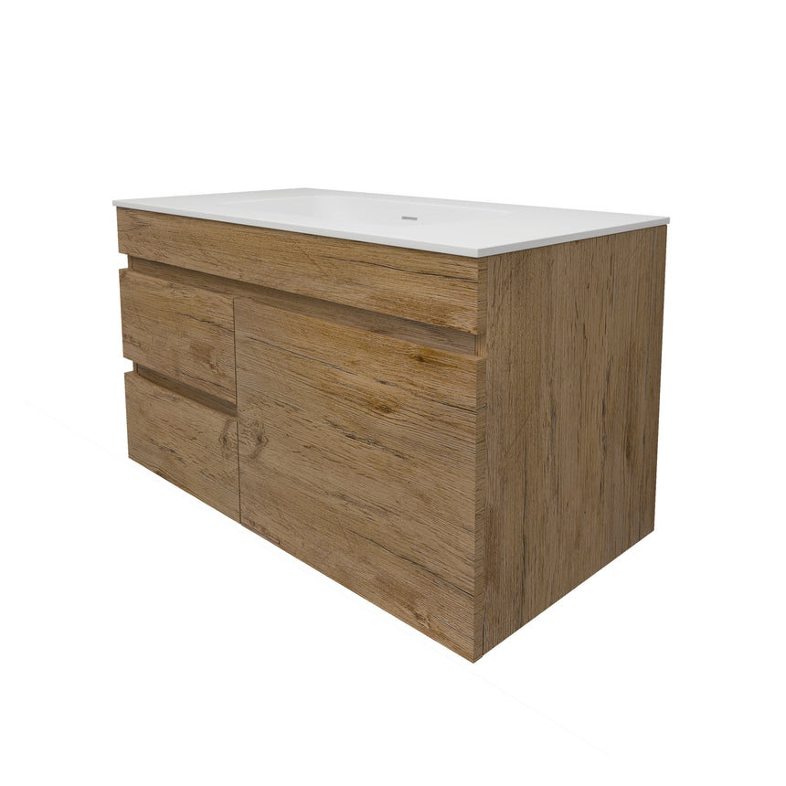 Camden Modern Wall Hung Cabinet Prime Oak