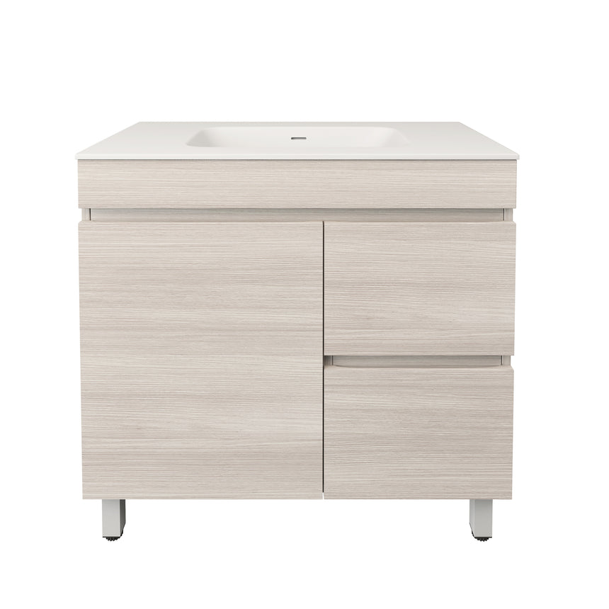 Camden Modern Free Standing Cabinet Coastal Oak
