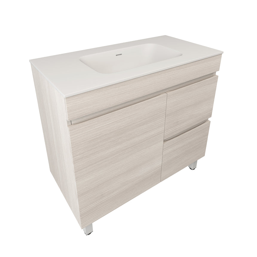 Camden Modern Free Standing Cabinet Coastal Oak