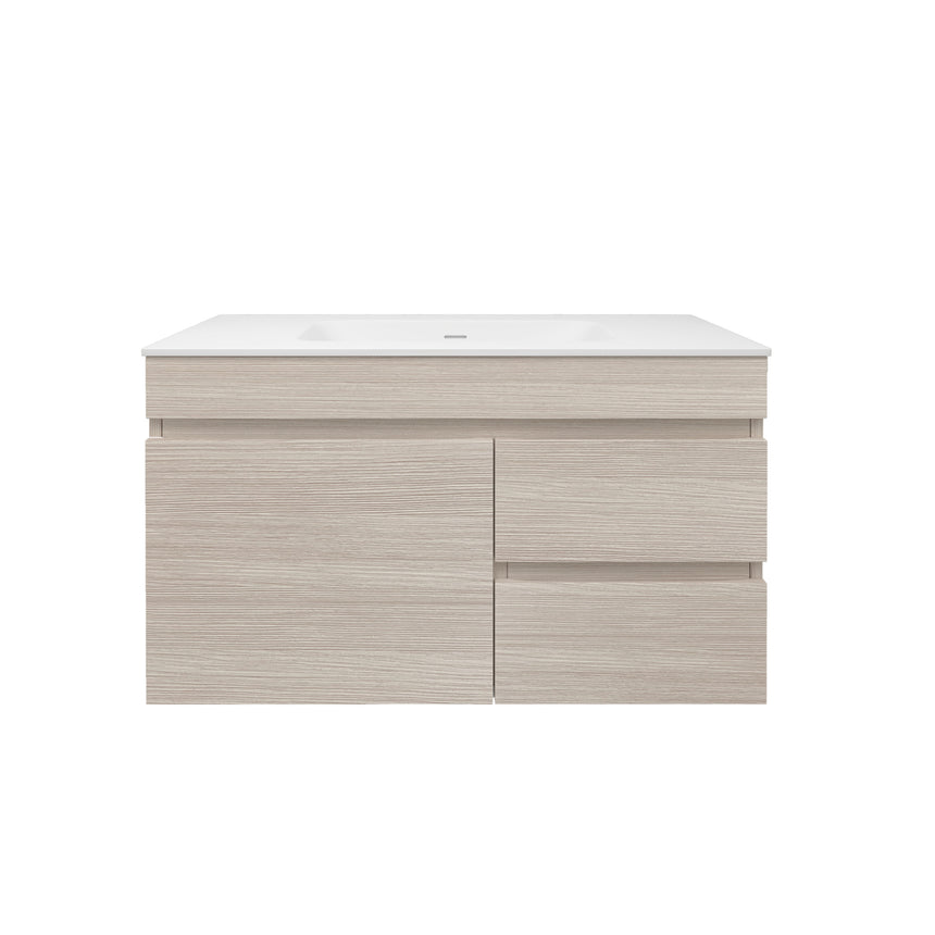 Camden Modern Wall Hung Cabinet Coastal Oak