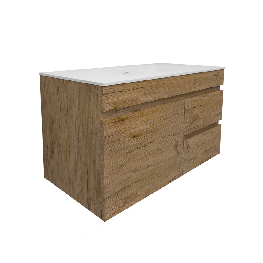 Camden Modern Wall Hung Cabinet Prime Oak