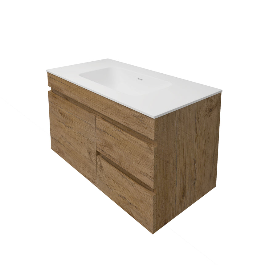 Camden Modern Wall Hung Cabinet Prime Oak
