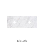 Carrara White Marble Semi Drill Top Under Counter Basin 1200mm