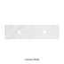 Carrara White Marble Semi Drill Top Under Counter Basin 1500mm