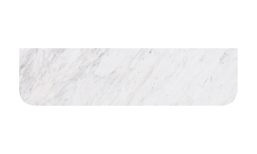 Carrara White Marble Curve Top 1500mm