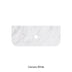 Carrara White Marble Curve Semi Drill Top Under Counter Basin 750mm