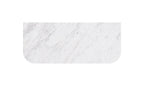 Carrara White Marble Curve Top 750mm