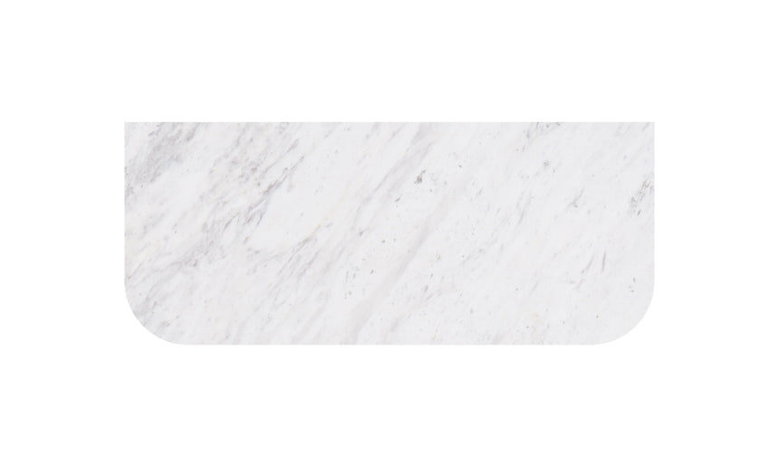 Carrara White Marble Curve Top 1500mm