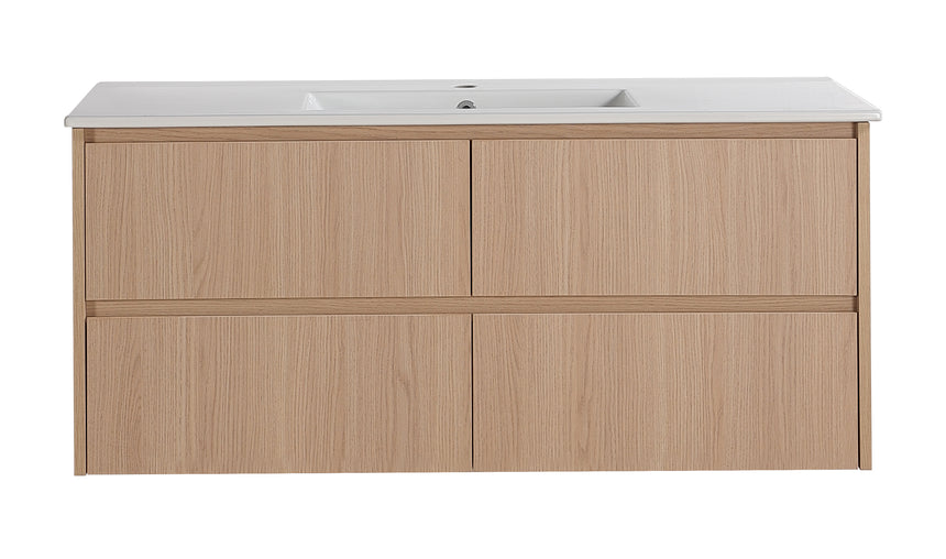 Gladstone Modern Wall Hung Vanity Sandy Oak