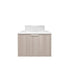 Kliff Fluted Wood Grain Cabinet Coastal Oak