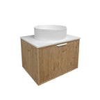 Kliff Fluted Wood Grain Cabinet Prime Oak