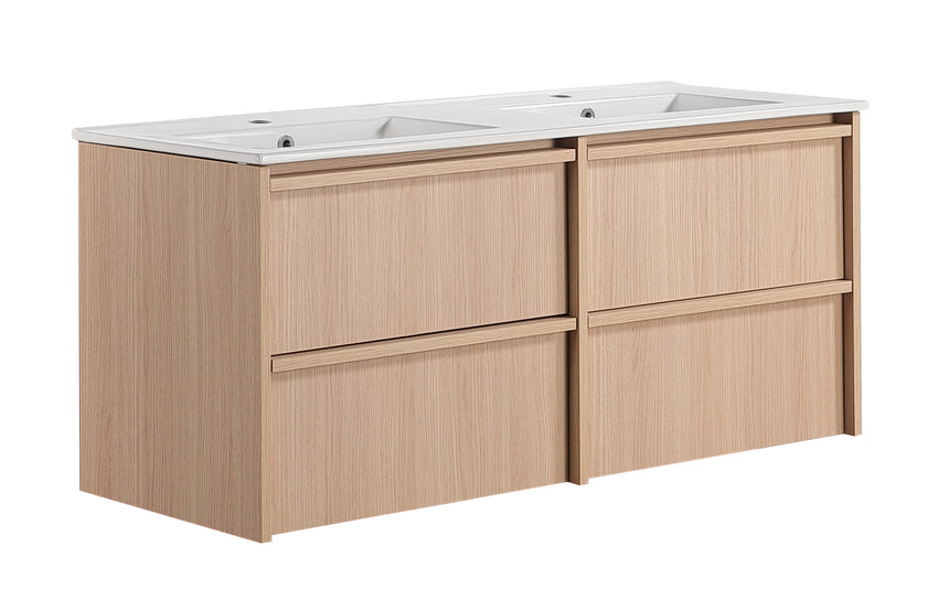 Ridgewood Modern Wall Hung Vanity Sandy Oak