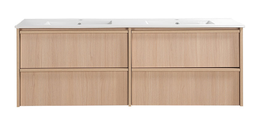 Ridgewood Modern Wall Hung Vanity Sandy Oak