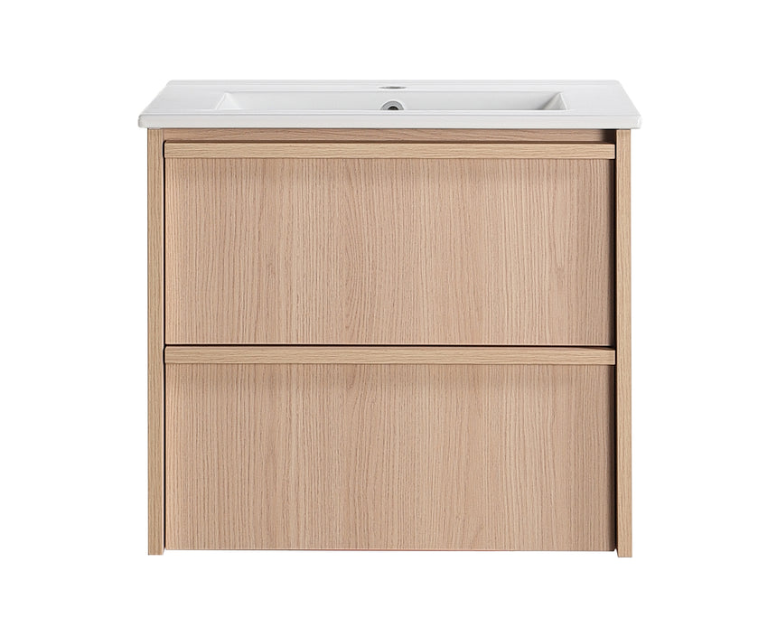 Ridgewood Modern Wall Hung Vanity Sandy Oak