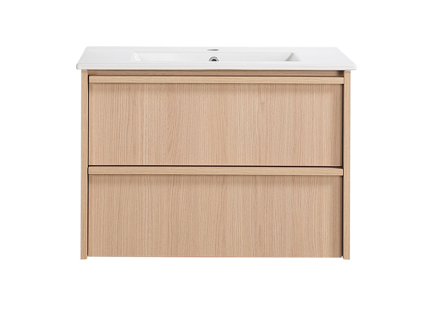 Ridgewood Modern Wall Hung Vanity Sandy Oak