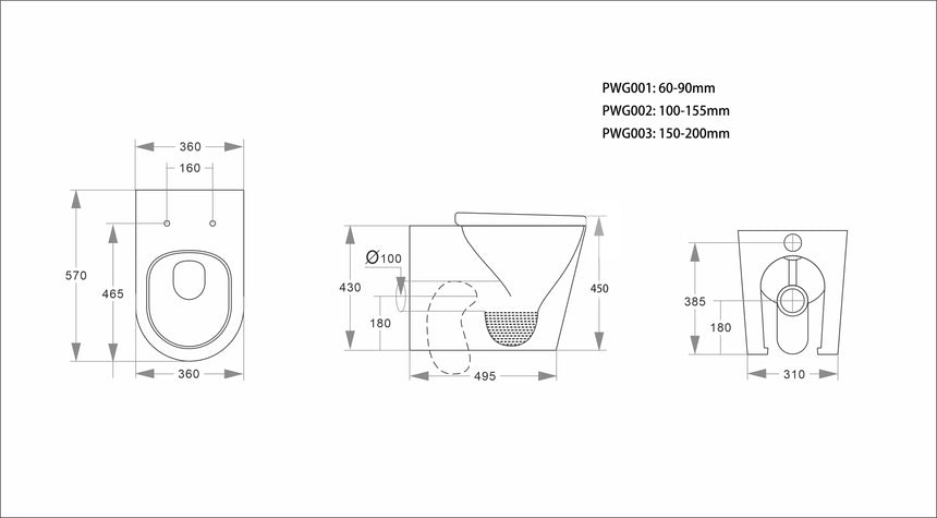 Lukka Orta Tornado Rimless Wall Faced Floor Pan Matte White by Tilemall