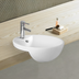 Orbi Ceramic Semi Recess Basin 430x430x160mm Gloss White