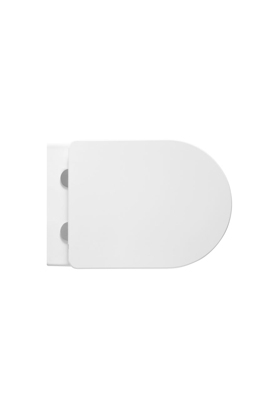 Lukka Procida toilet pan rear view showing wall-hung mounting points by Tilemall