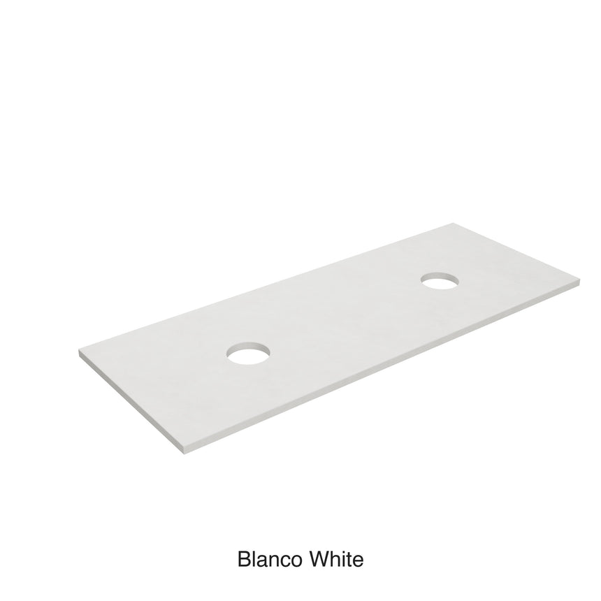 Blanco White Zero Silica Engineer Stone Double Under Counter Basin 1200mm