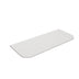 Solid Surface Plain Slab Curve- Matte White 750mm