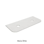 Blanco White Zero Silica Engineer Stone Curve Double Under Counter Basin 1200mm