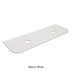 Blanco White Zero Silica Engineer Stone Curve Double Under Counter Basin 1500mm