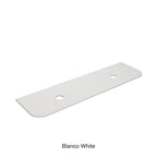 Blanco White Zero Silica Engineer Stone Curve Double Under Counter Basin 1800mm