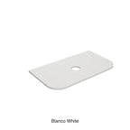Blanco White Zero Silica Engineer Stone Curve Under Counter Basin 900mm