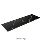 Calacatta Night Zero Silica Engineer Stone Under Counter Basin 1500mm