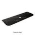 Calacatta Night Zero Silica Engineer Stone Curve Under Counter Basin 1500mm