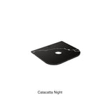 Calacatta Night Zero Silica Engineer Stone Curve Under Counter Basin 600mm