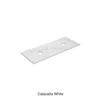 Calacatta White Zero Silica Engineer Stone Double Under Counter Basin 1200mm