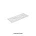 Calacatta White Zero Silica Engineer Stone Double Under Counter Basin 1200mm