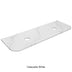 Calacatta White Zero Silica Engineer Stone Curve Double Under Counter Basin 1500mm