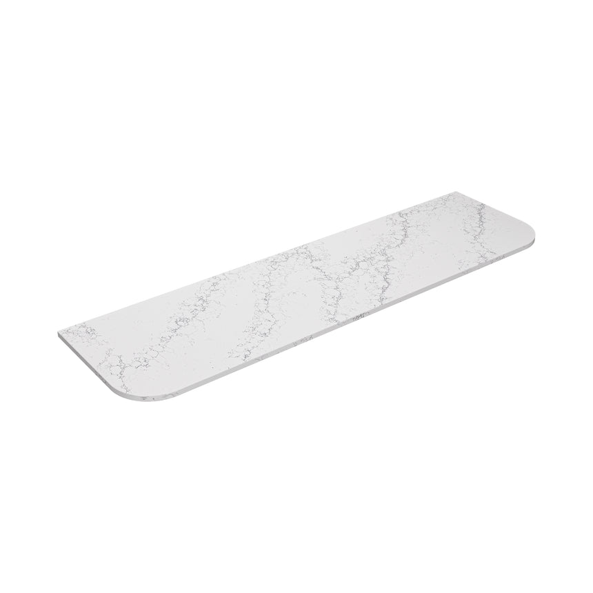 Calacatta White Zero Silica Engineer Stone Curve 1800mm